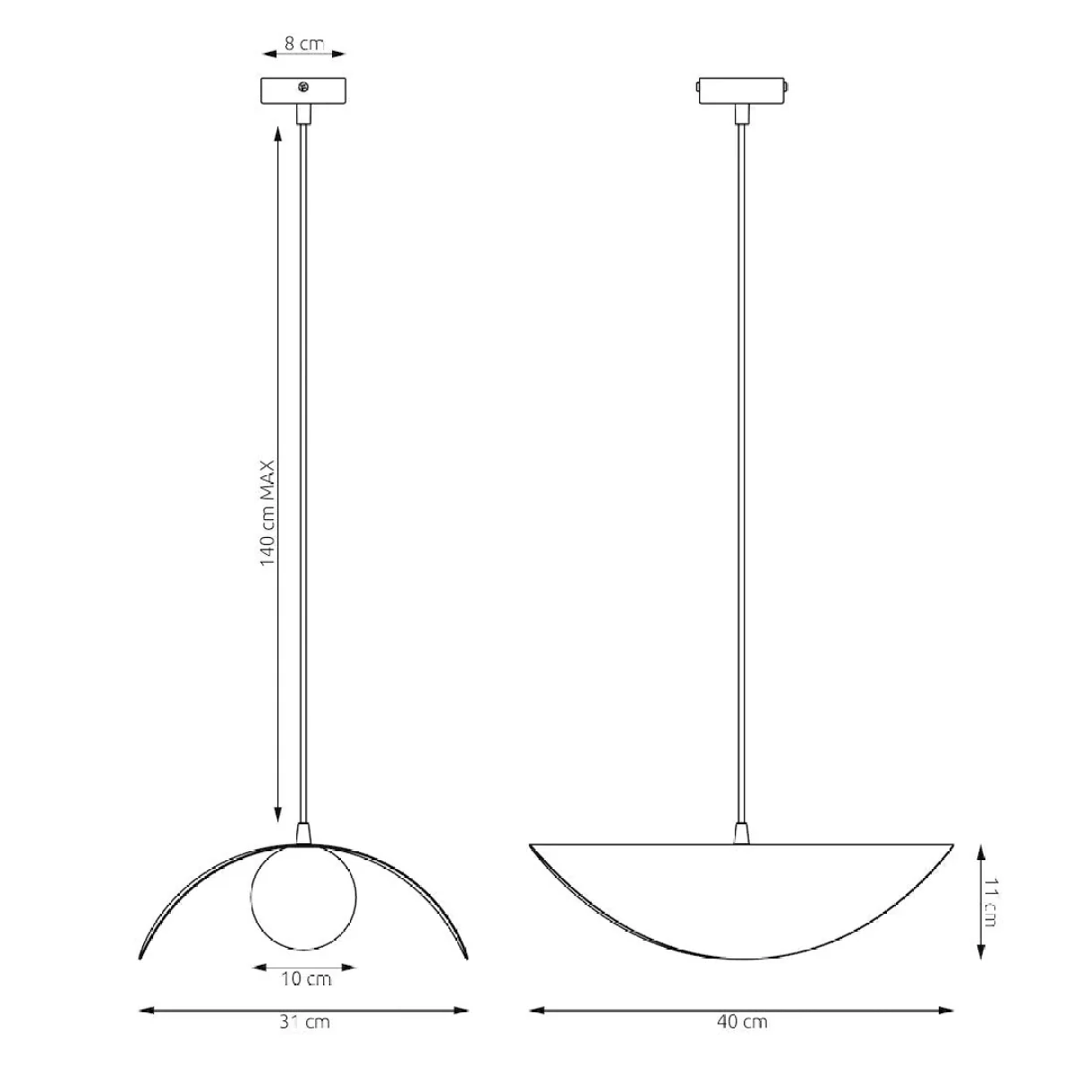 Ritual Large Pendant Beige – image 7