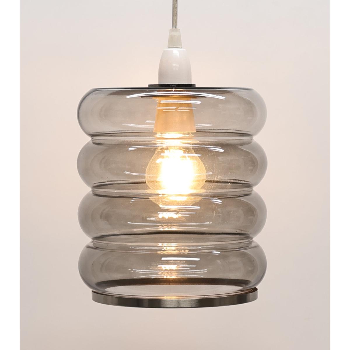 Cassia Smoke Glass Easy-Fit Pendant – image 2