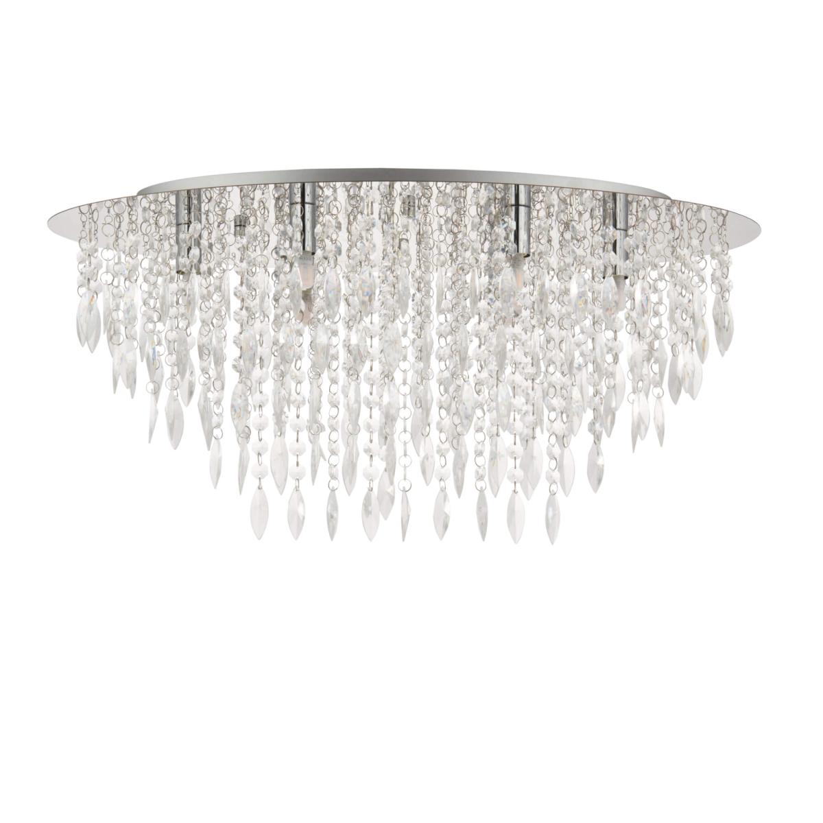 Winona Large Crystal Flush Ceiling Light – image 4