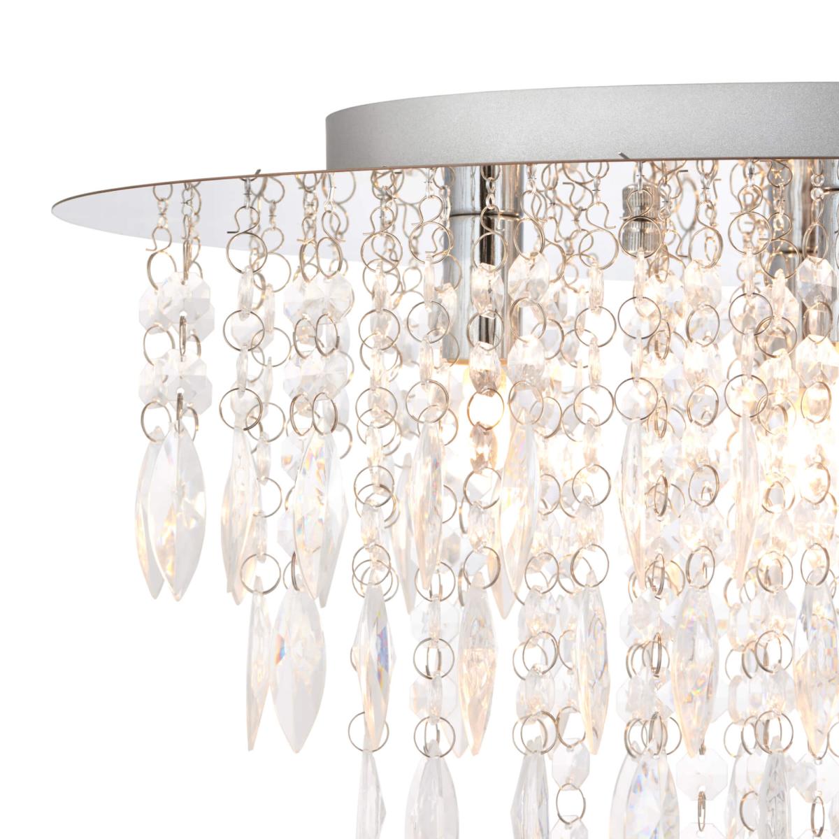 Winona Large Crystal Flush Ceiling Light – image 5