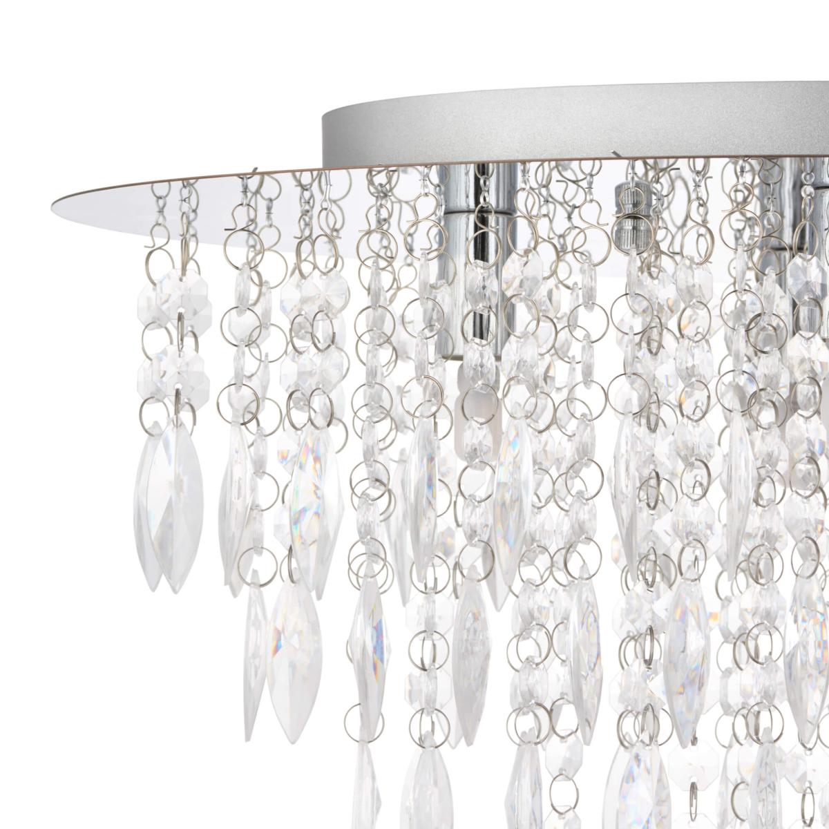 Winona Large Crystal Flush Ceiling Light – image 6