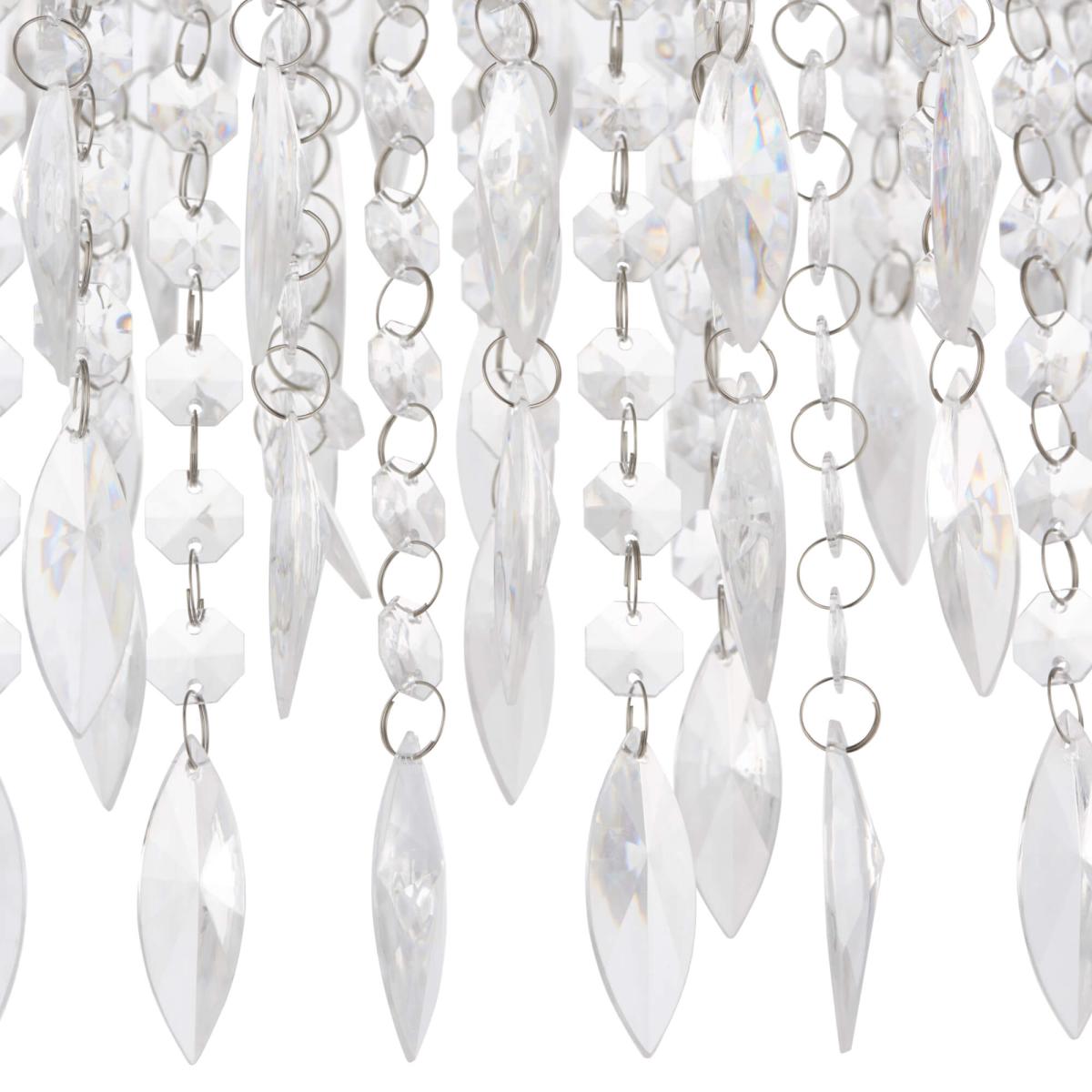 Winona Large Crystal Flush Ceiling Light – image 9