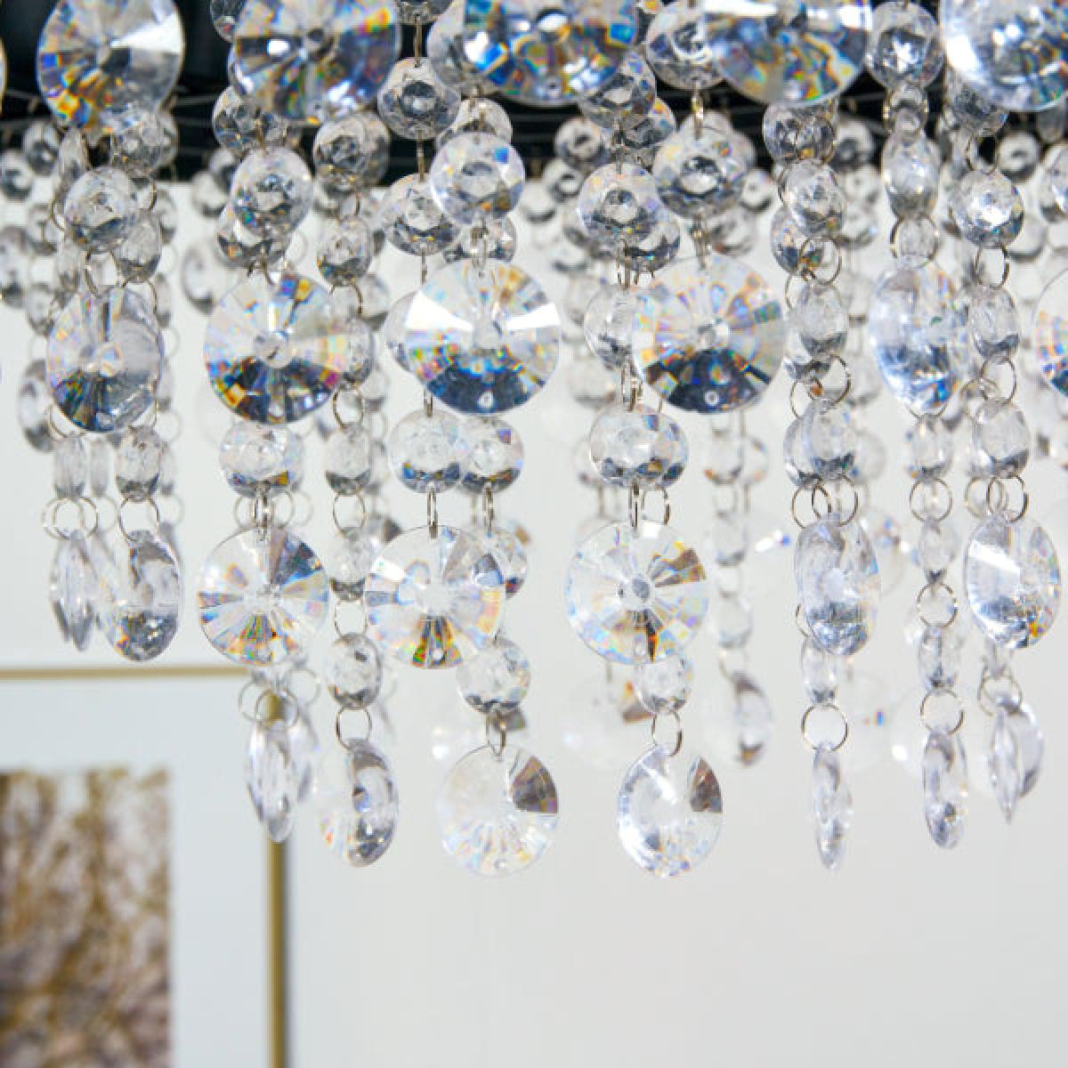 Talula Black & Crystal Ceiling Pendant – image 3