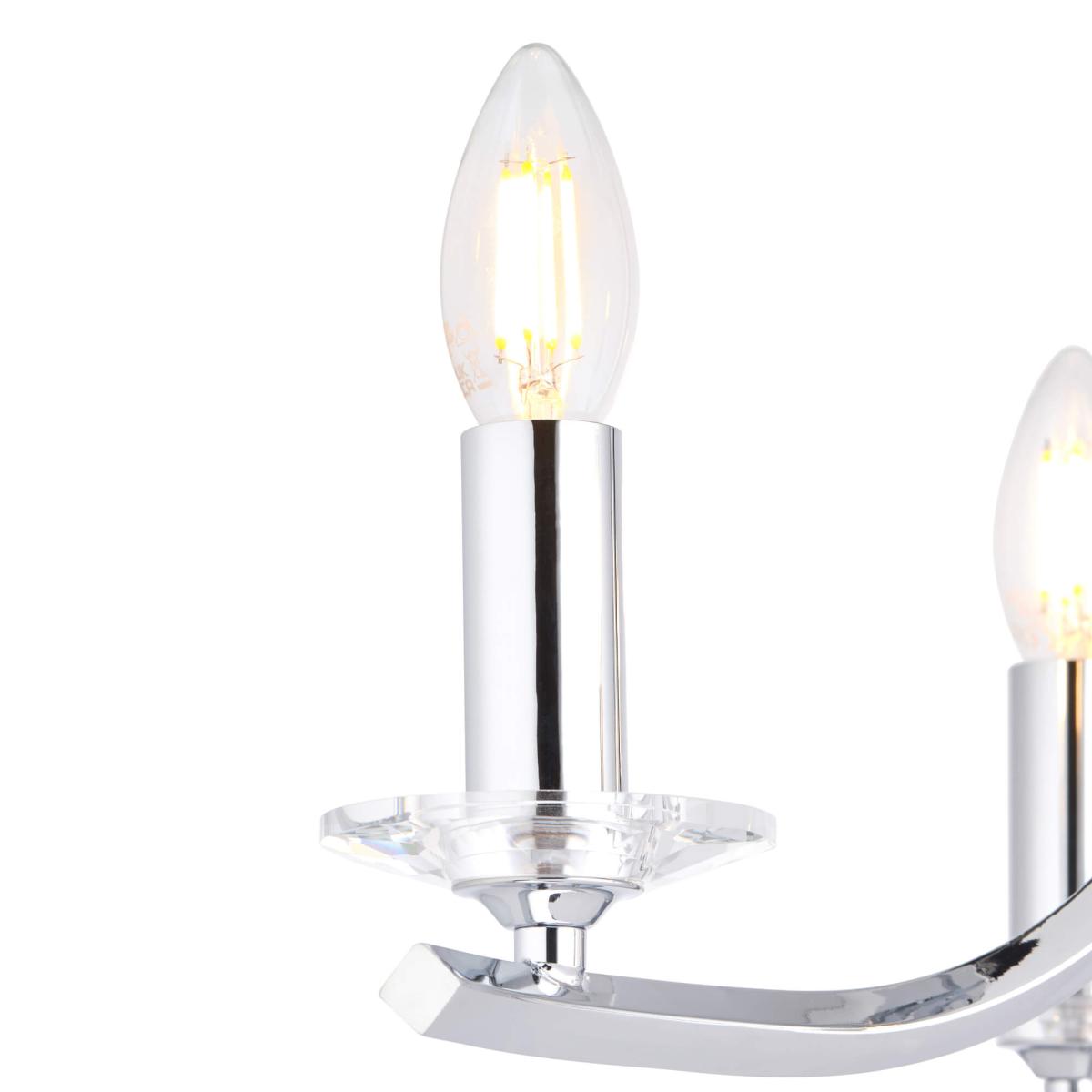Morden Satin Nickel Semi-Flush Ceiling Light – image 4