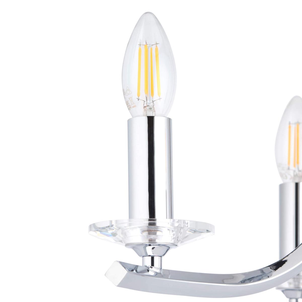 Morden Satin Nickel Semi-Flush Ceiling Light – image 5