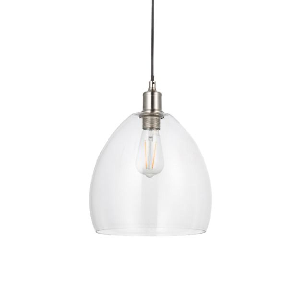 Jacob Satin Nickel Ceiling Light – image 2