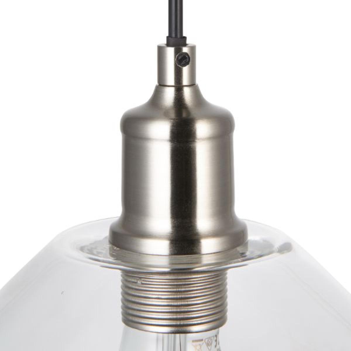 Jacob Satin Nickel Ceiling Light – image 3