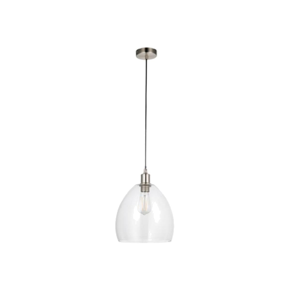 Jacob Satin Nickel Ceiling Light – image 1