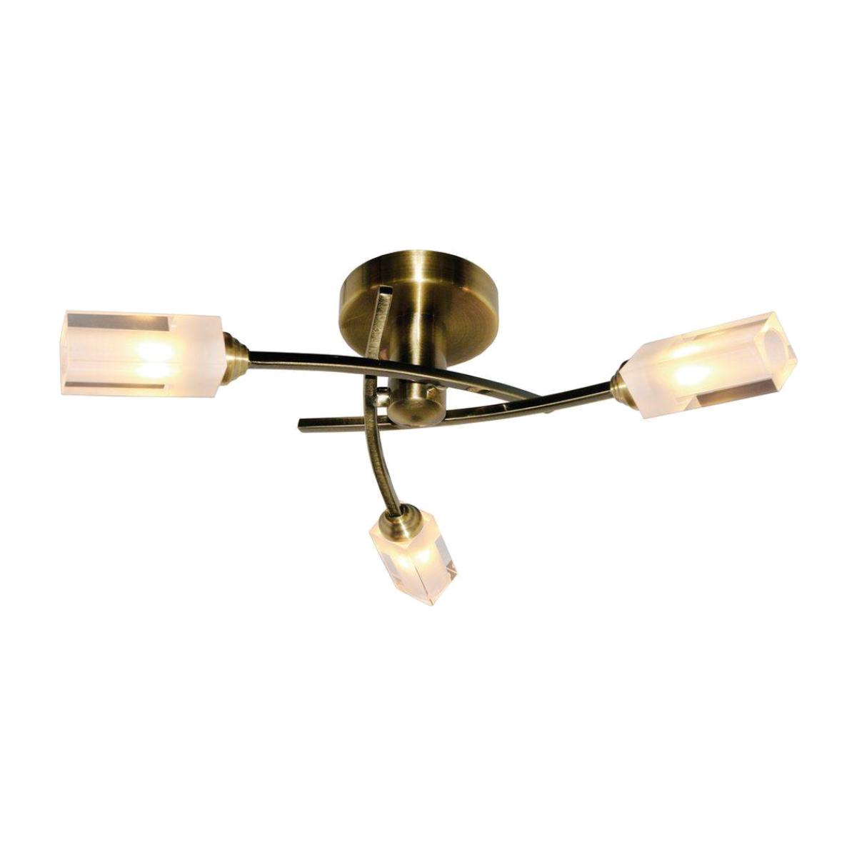 ICARUS 3-LIGHT SEMI-FLUSH AB