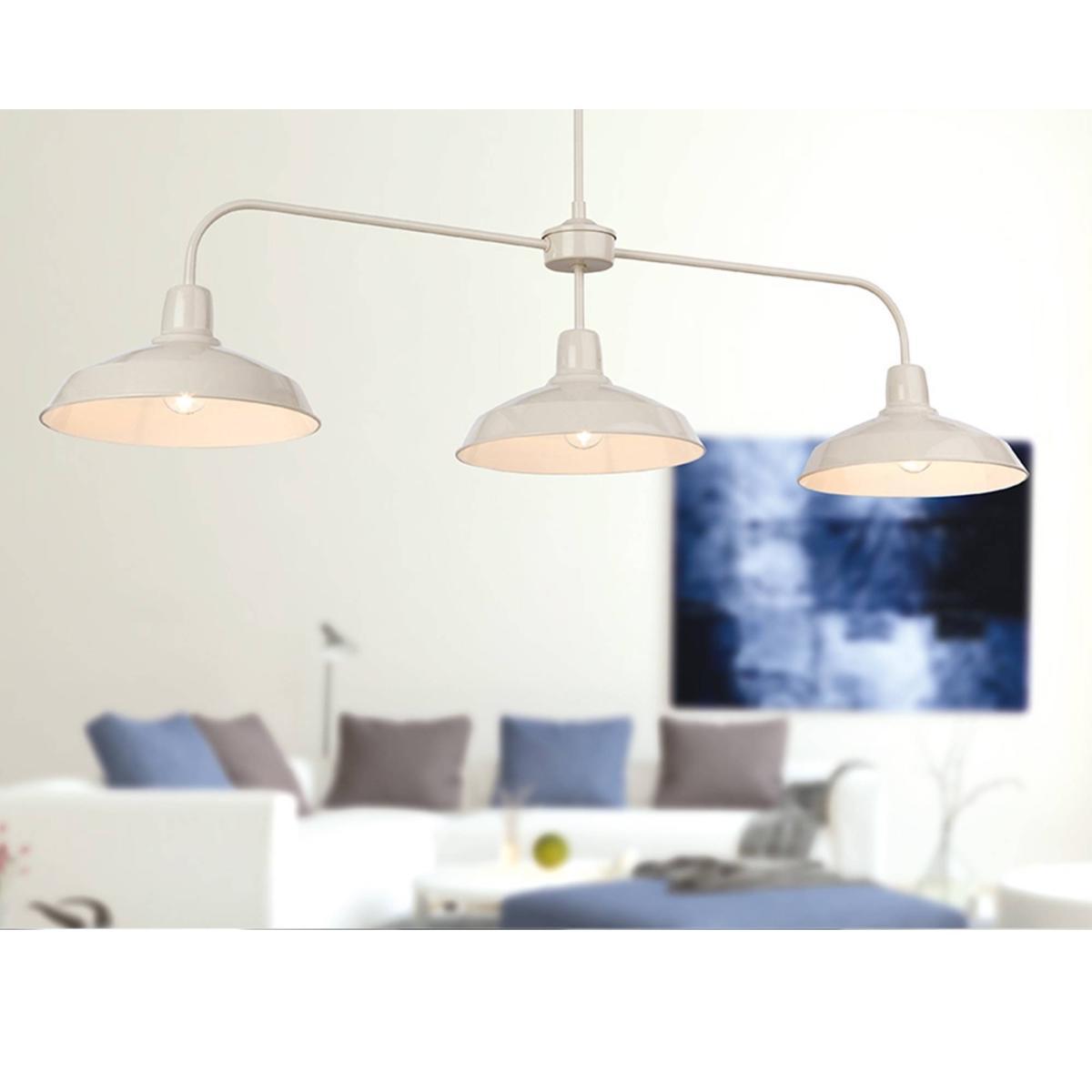 Lounge 3 Light Cream Pendant Ceiling Light – image 2