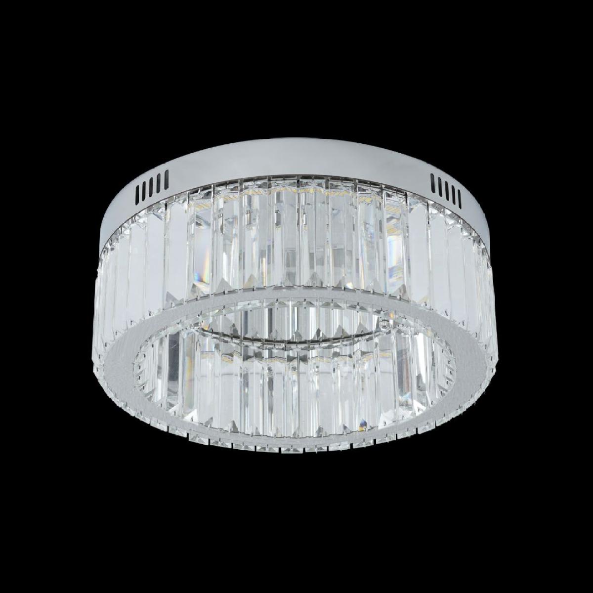 Oda Silver & Crystal LED Flush Ceiling Light – image 2