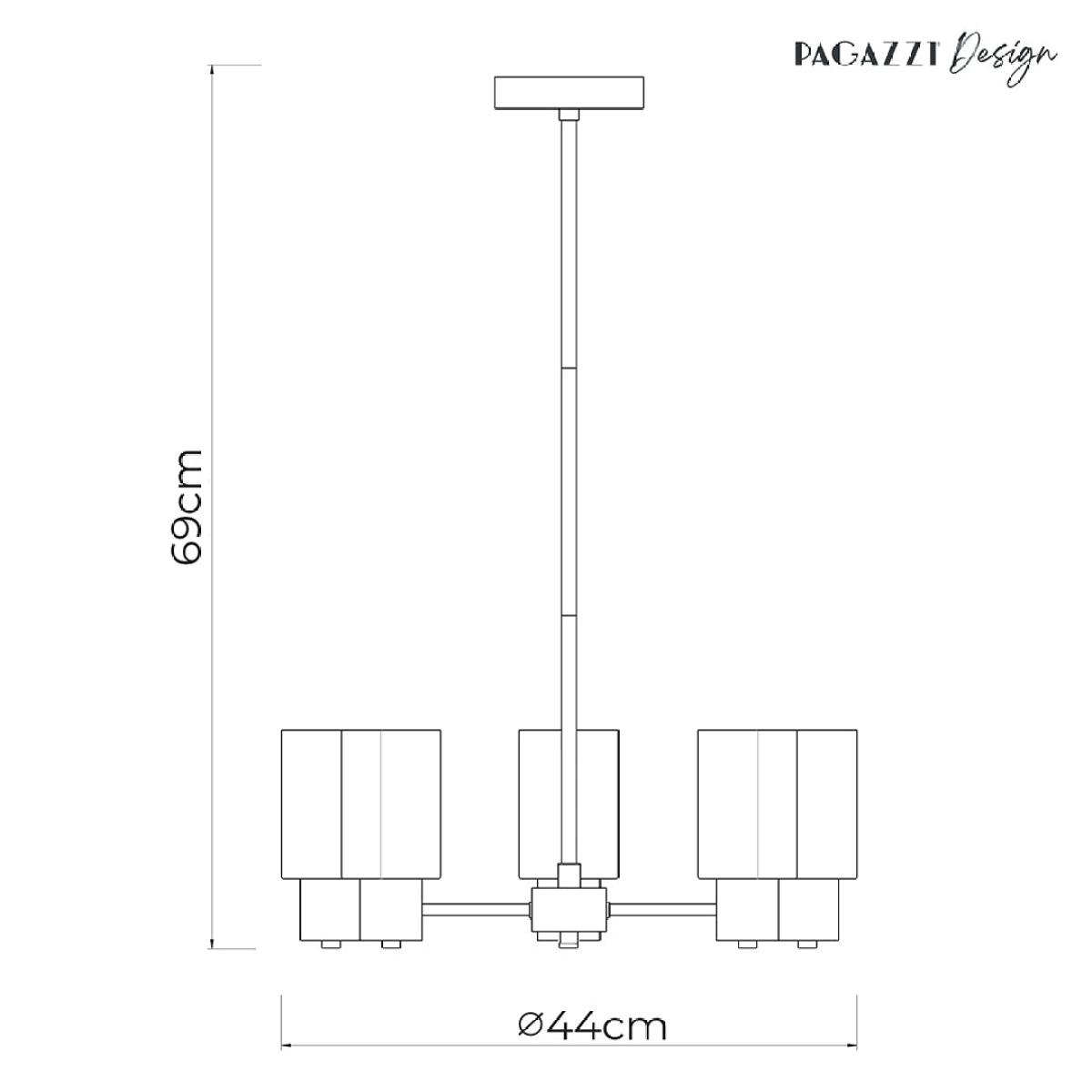 Maya 5-Light Antique Brass Semi-Flush Ceiling Light – image 6