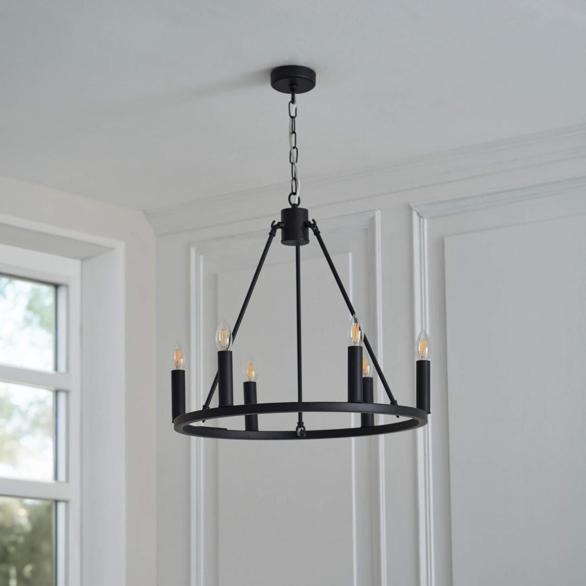 Parley 6 Light Black Pendant – image 2