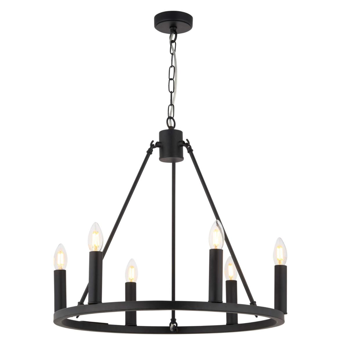Parley 6 Light Black Pendant – image 3