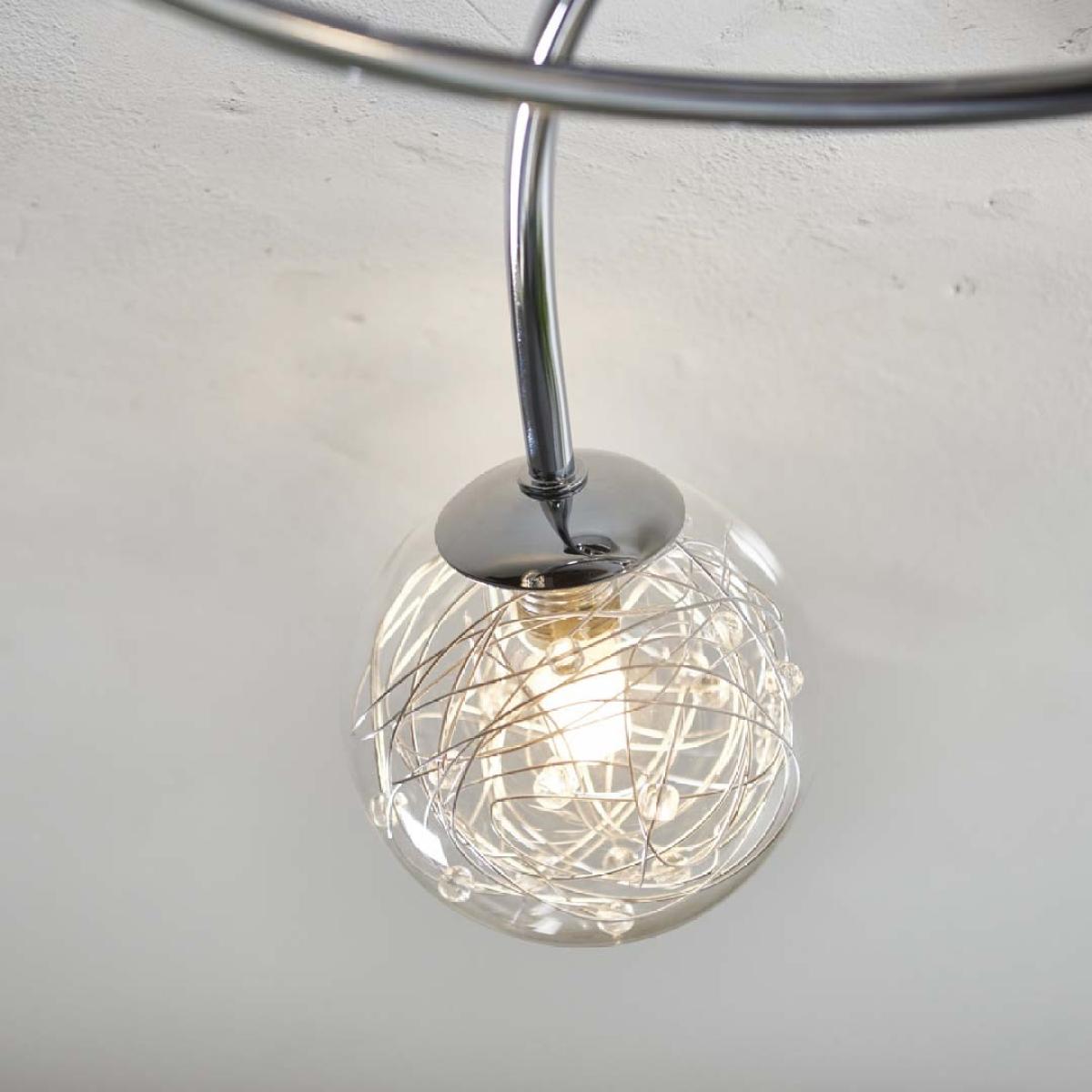 Jaymie 3-Light Chrome Semi-Flush Ceiling Light – image 6