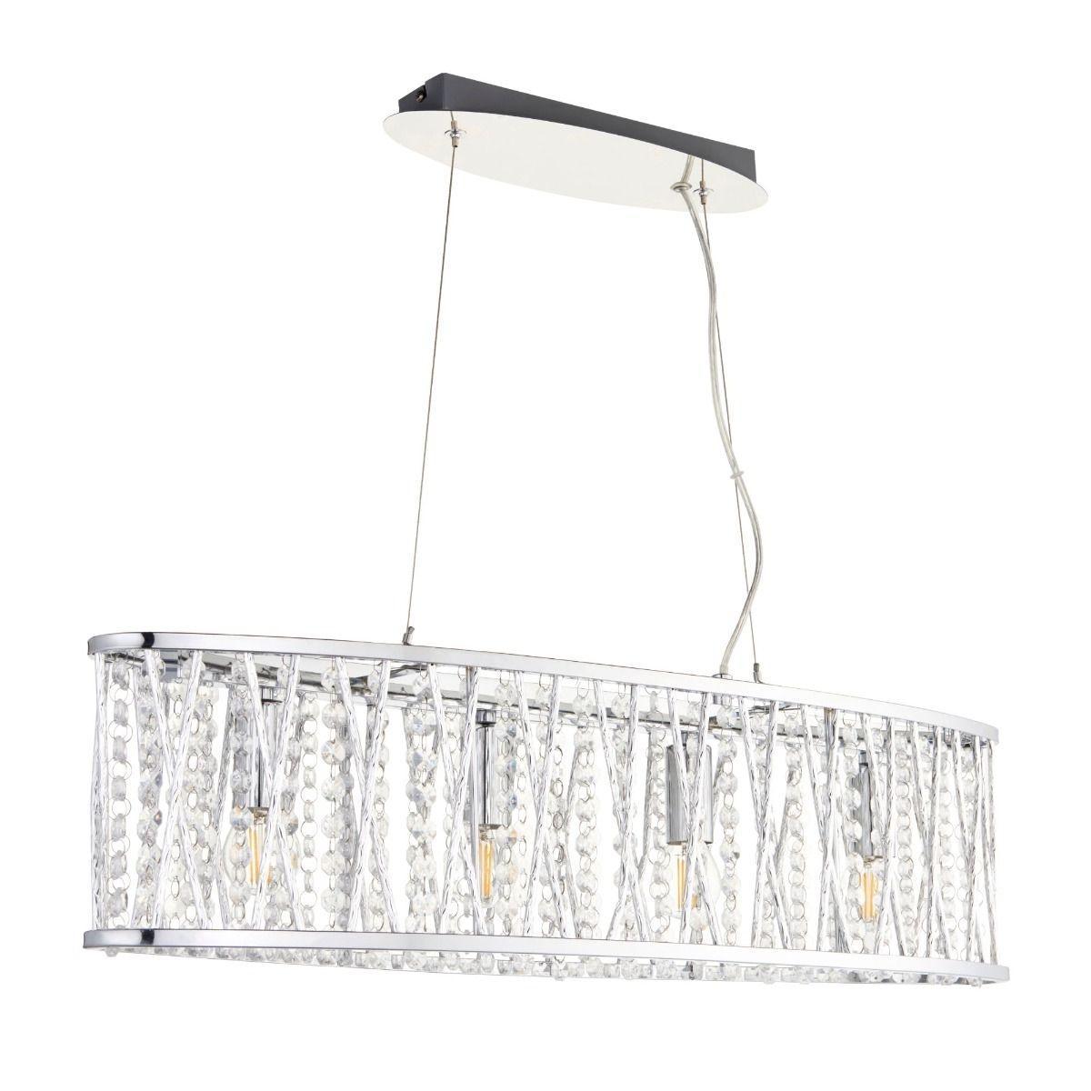 Marissa 4 Spot Bar Pendant Chrome Ceiling Light – image 2