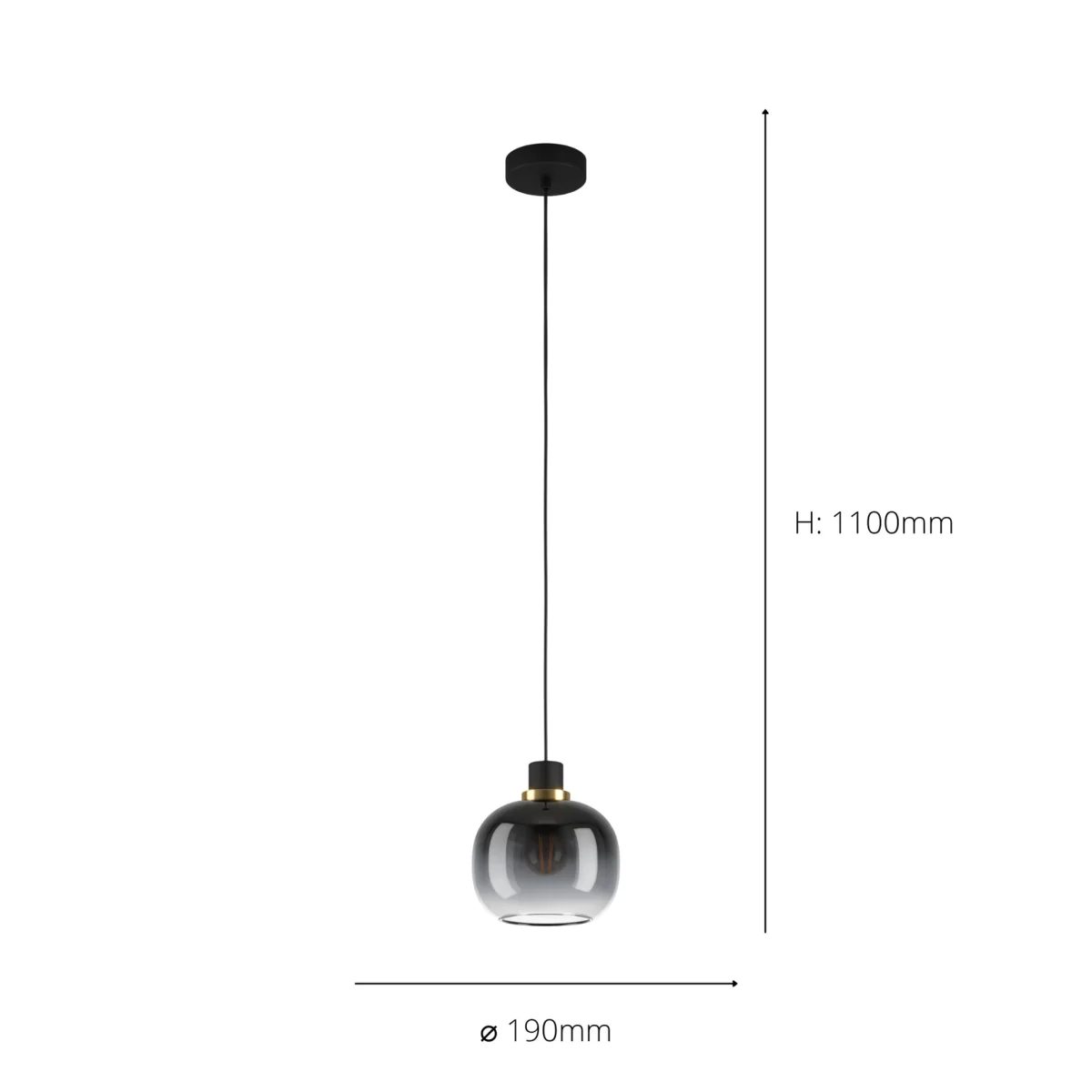 Oilella Black Ceiling Pendant – image 3