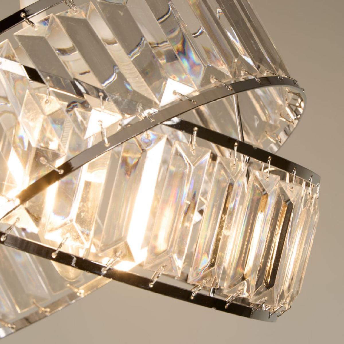 Glencoe Clear Chrome Ceiling Pendant Shade – image 3