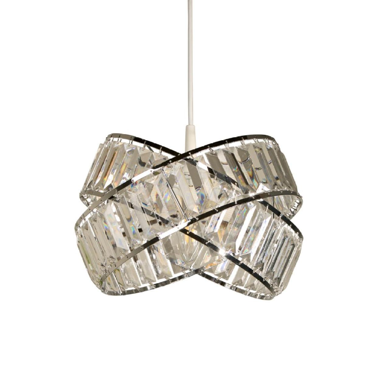 Glencoe Clear Chrome Ceiling Pendant Shade – image 4