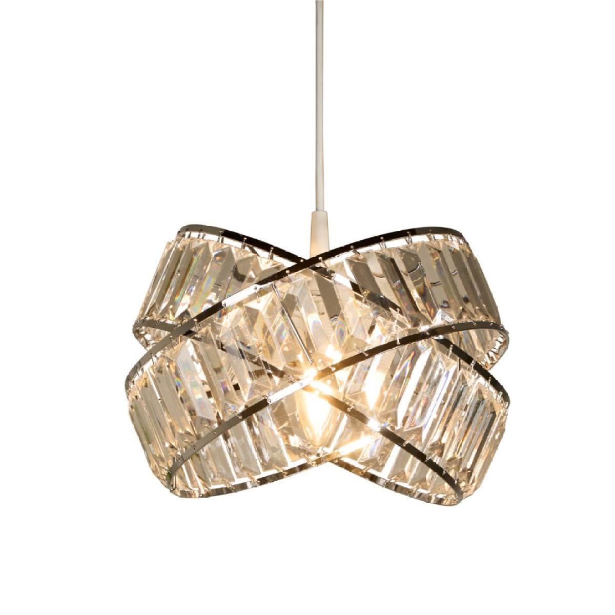 Glencoe Clear Chrome Ceiling Pendant Shade – image 5