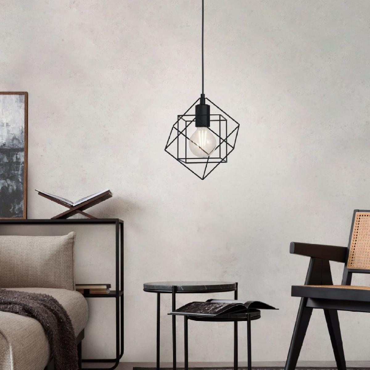 Helix 1 Light Black Pendant Ceiling Light – image 2