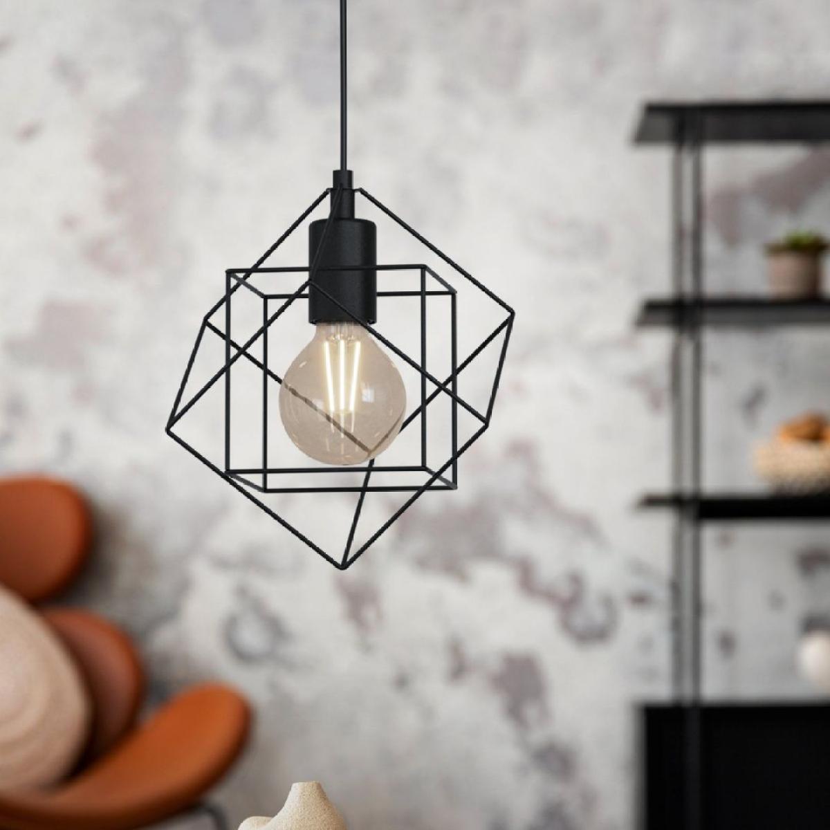 Helix 1 Light Black Pendant Ceiling Light – image 1