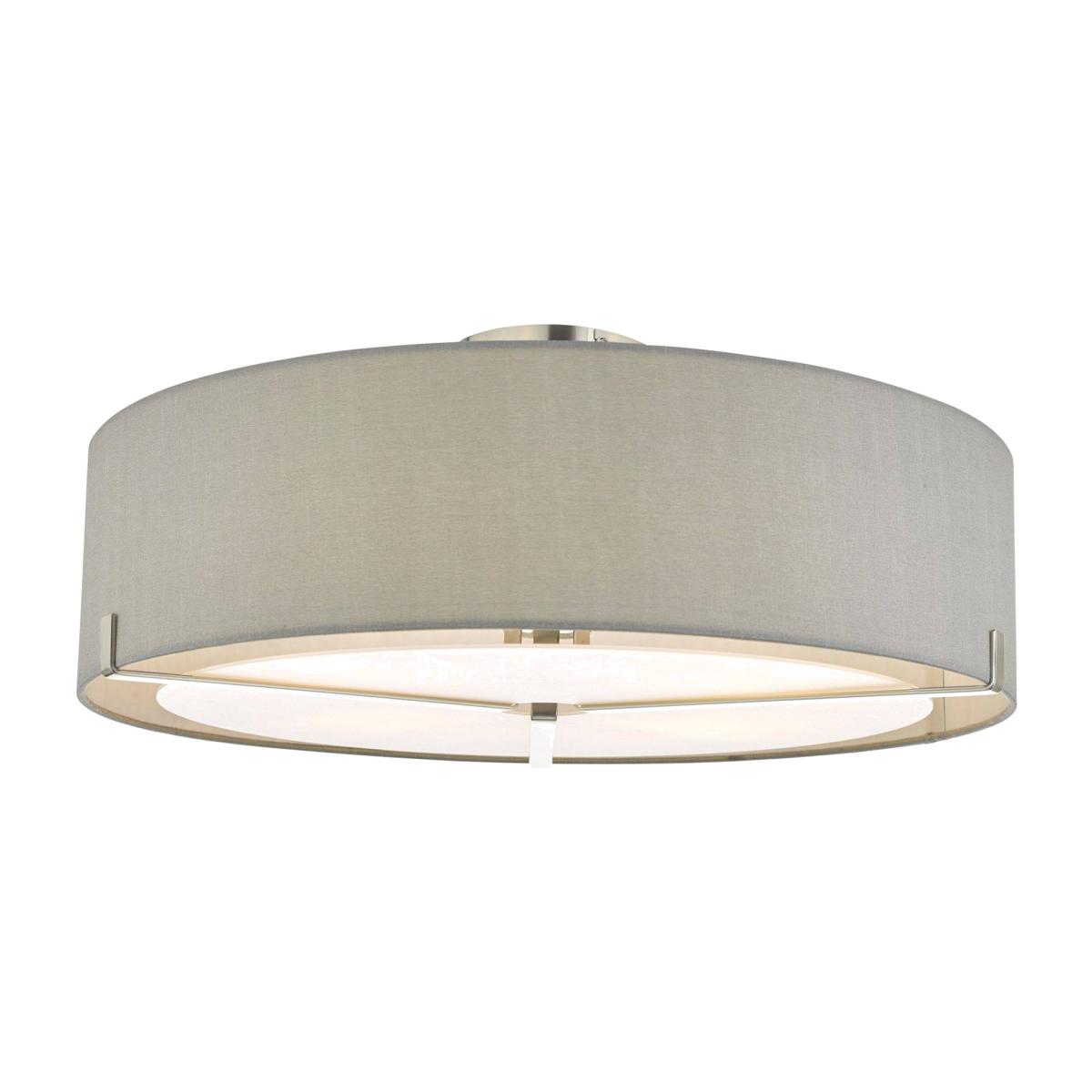 Santino 3 Light Semi Flush Ceiling Light Grey