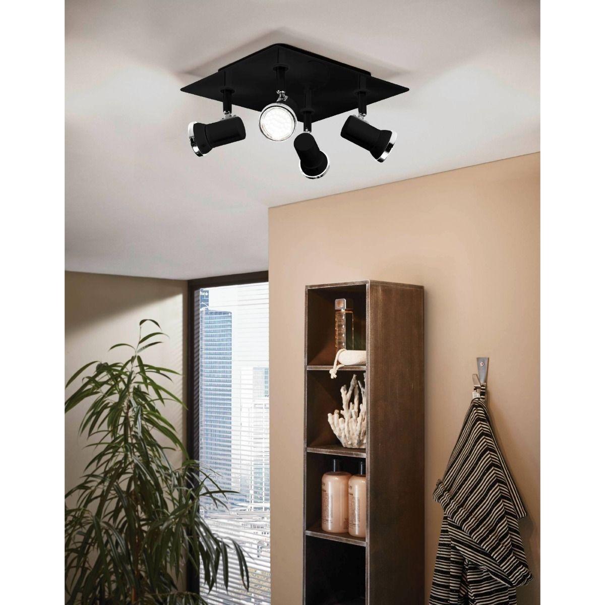 Tamara 4 Light LED IP44 Spotlight Black – image 2