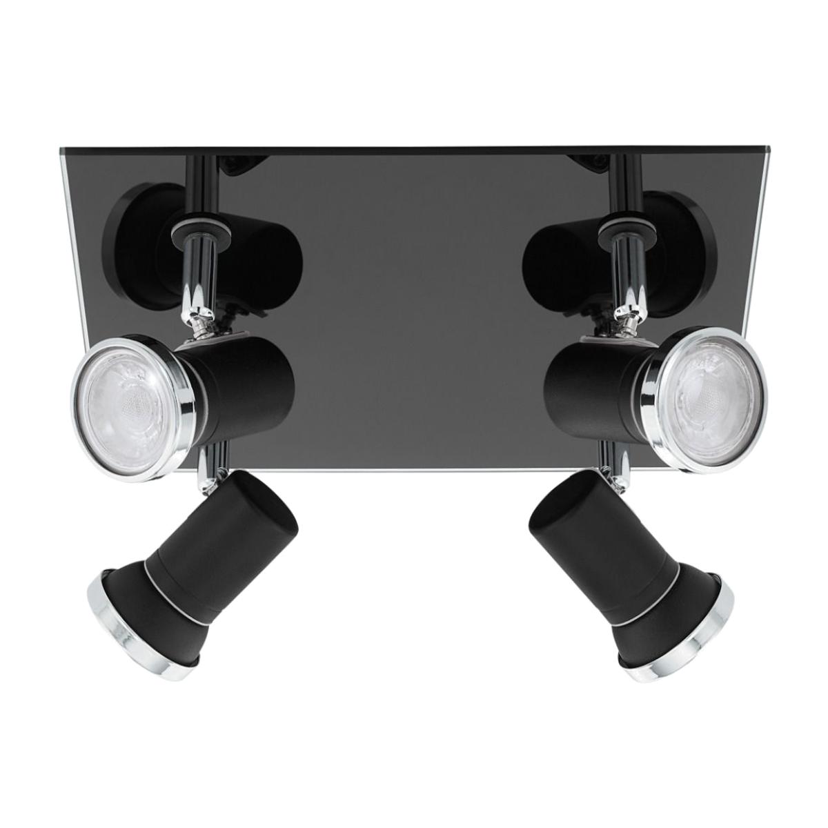 Tamara 4 Light LED IP44 Spotlight Black – image 1