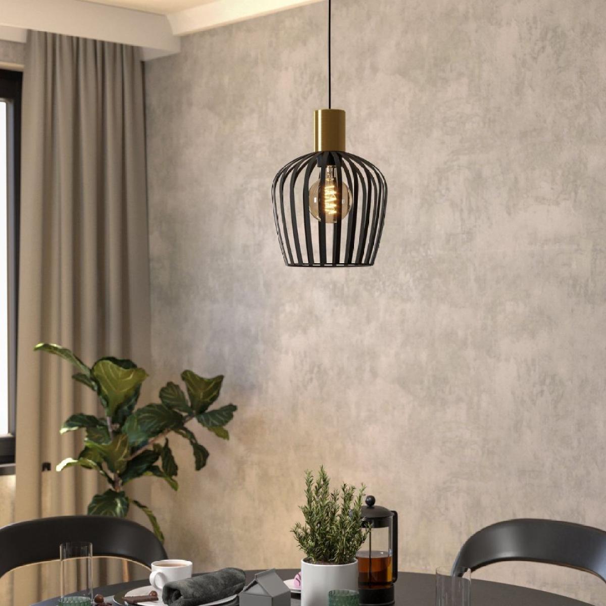 Empoli Black & Gold Pendant Ceiling Light – image 1