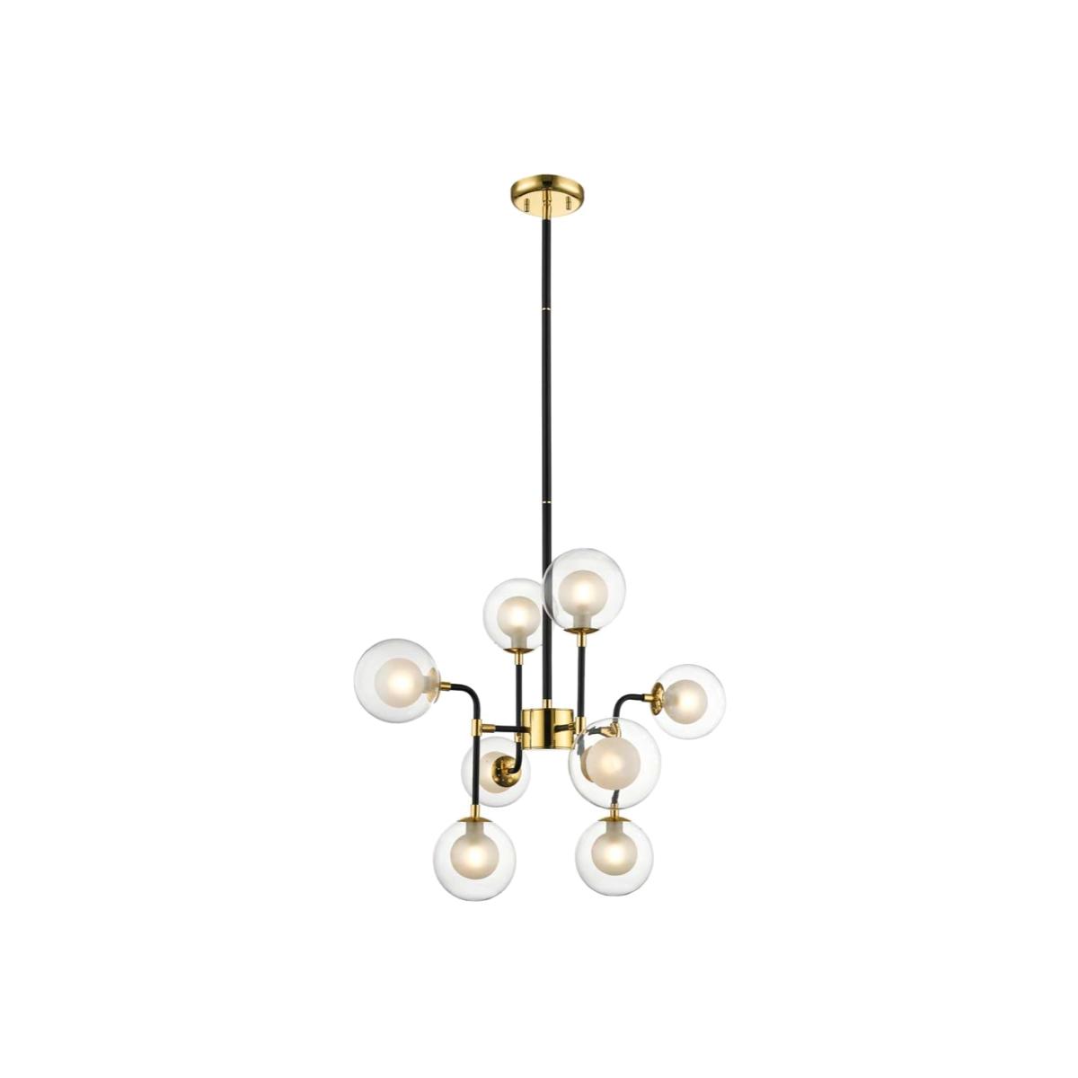 Remy 8-Light Black & Gold Ceiling Light