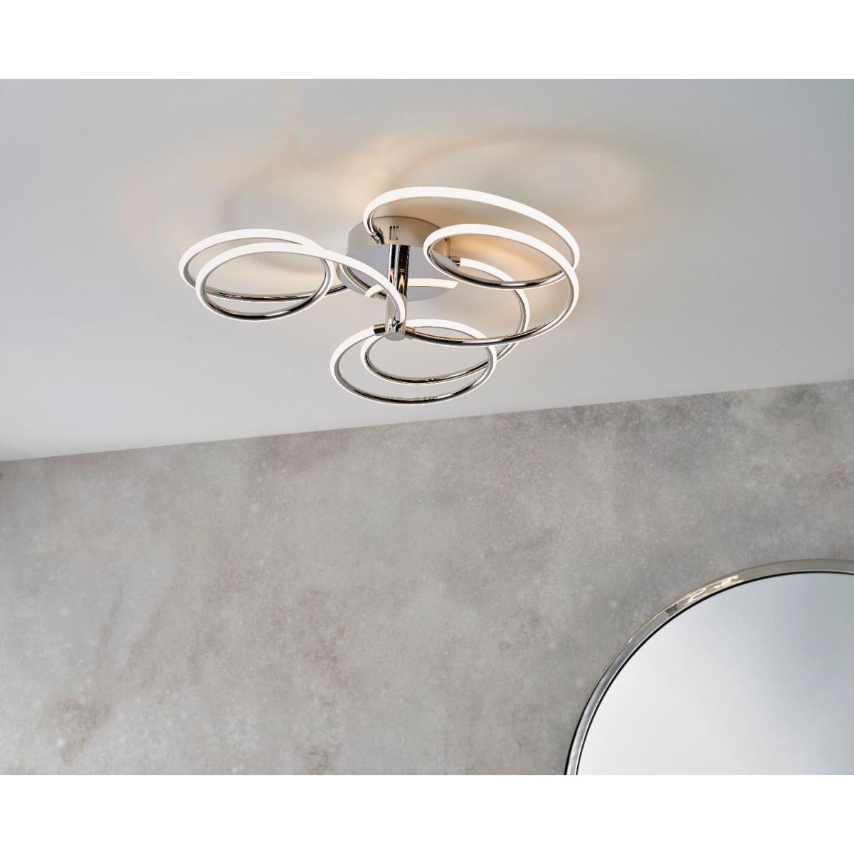 Eterne Large Warm White LED Semi Flush Ceiling Light – image 3