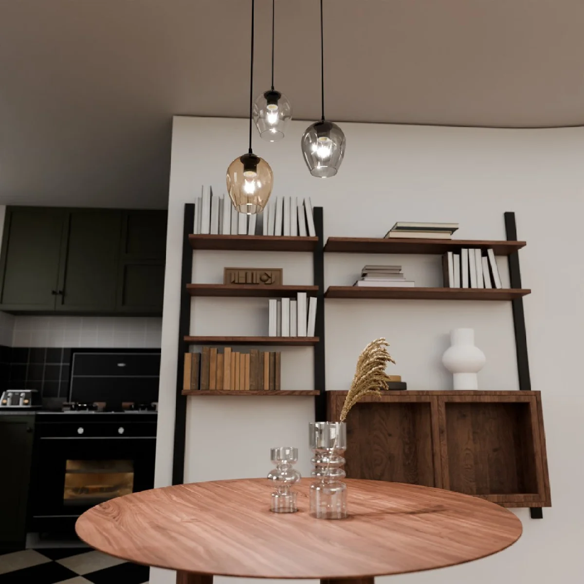 Istar 3 Light Pendant Black, Graphite & Amber – image 3