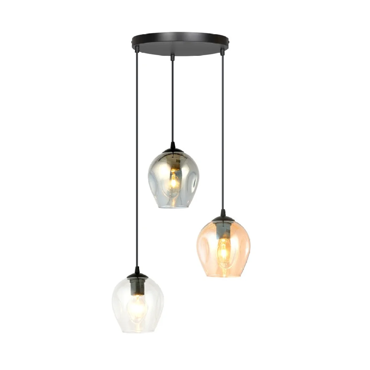 Istar 3 Light Pendant Black, Graphite & Amber – image 4