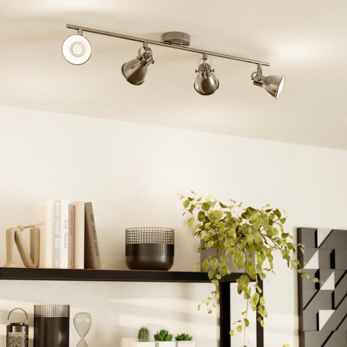Seras 4-Spot Antique Nickel Spotlight Bar – image 2