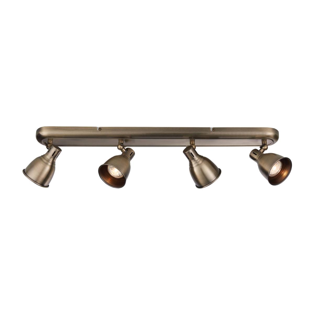 Westbury 4 Light Spotlight Bar Antique Brass – image 1