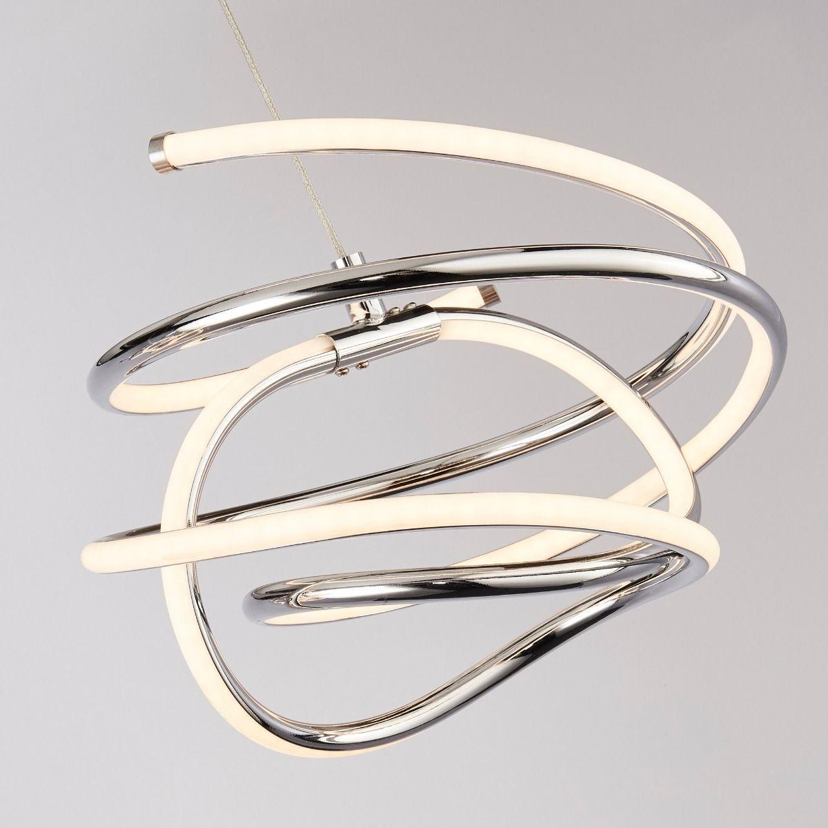 Trixie 3 Light LED Polished Chrome Ceiling Pendant – image 3