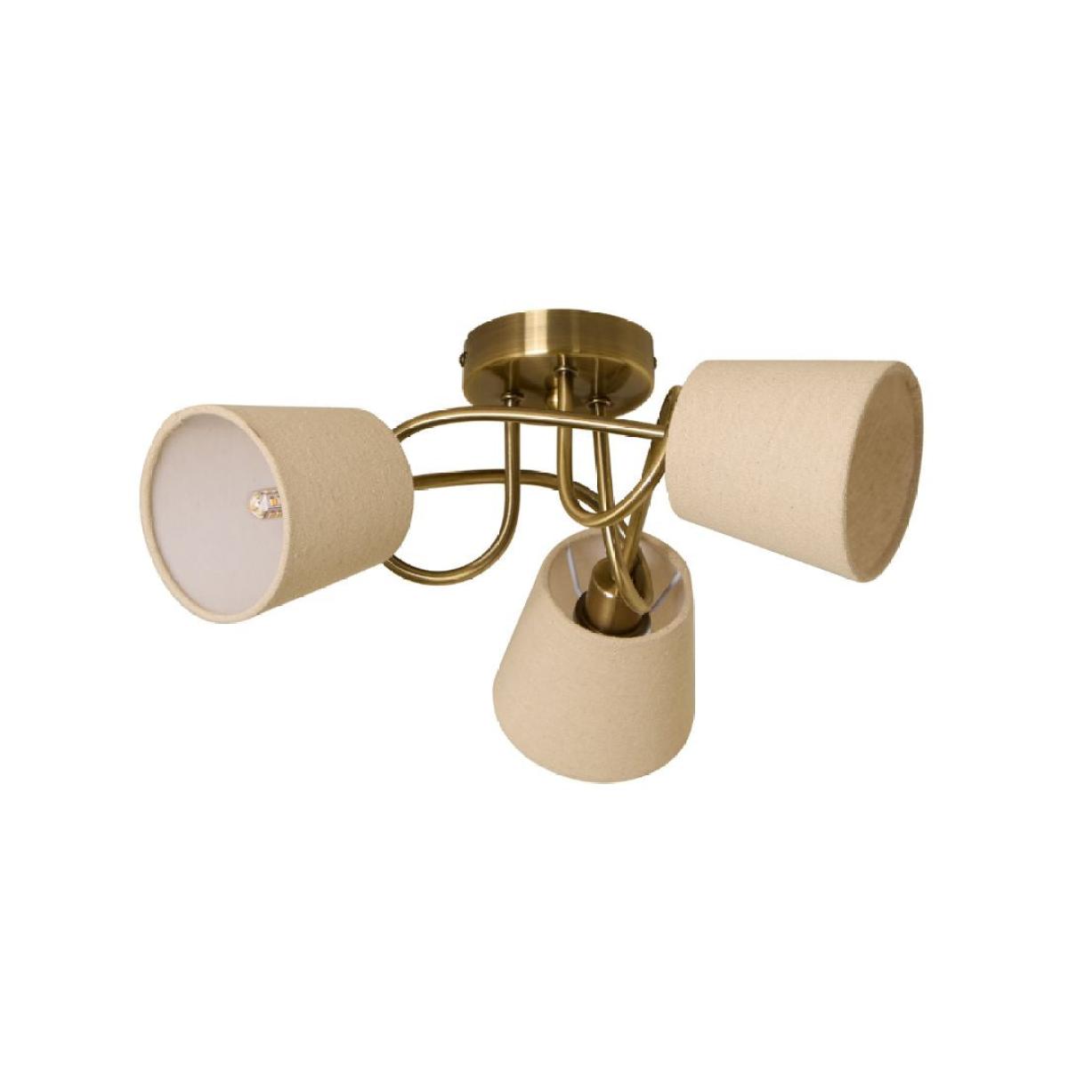 Addison 3 Light Antique Brass Flush Ceiling Light – image 5