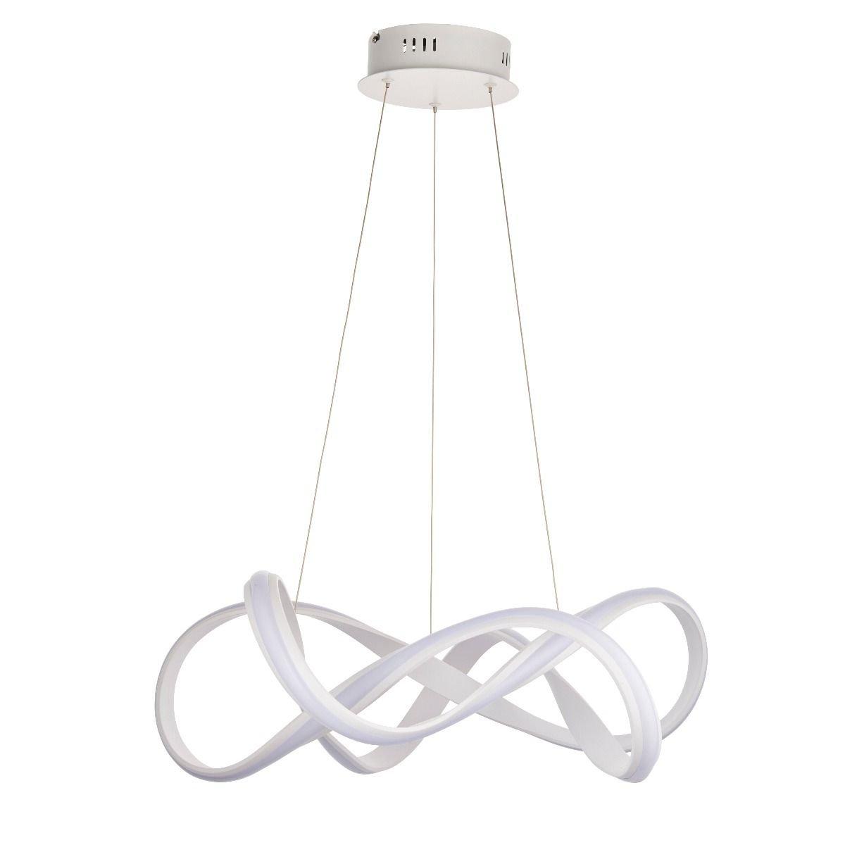 Synergy Large Warm White LED White Ceiling Pendant – image 2