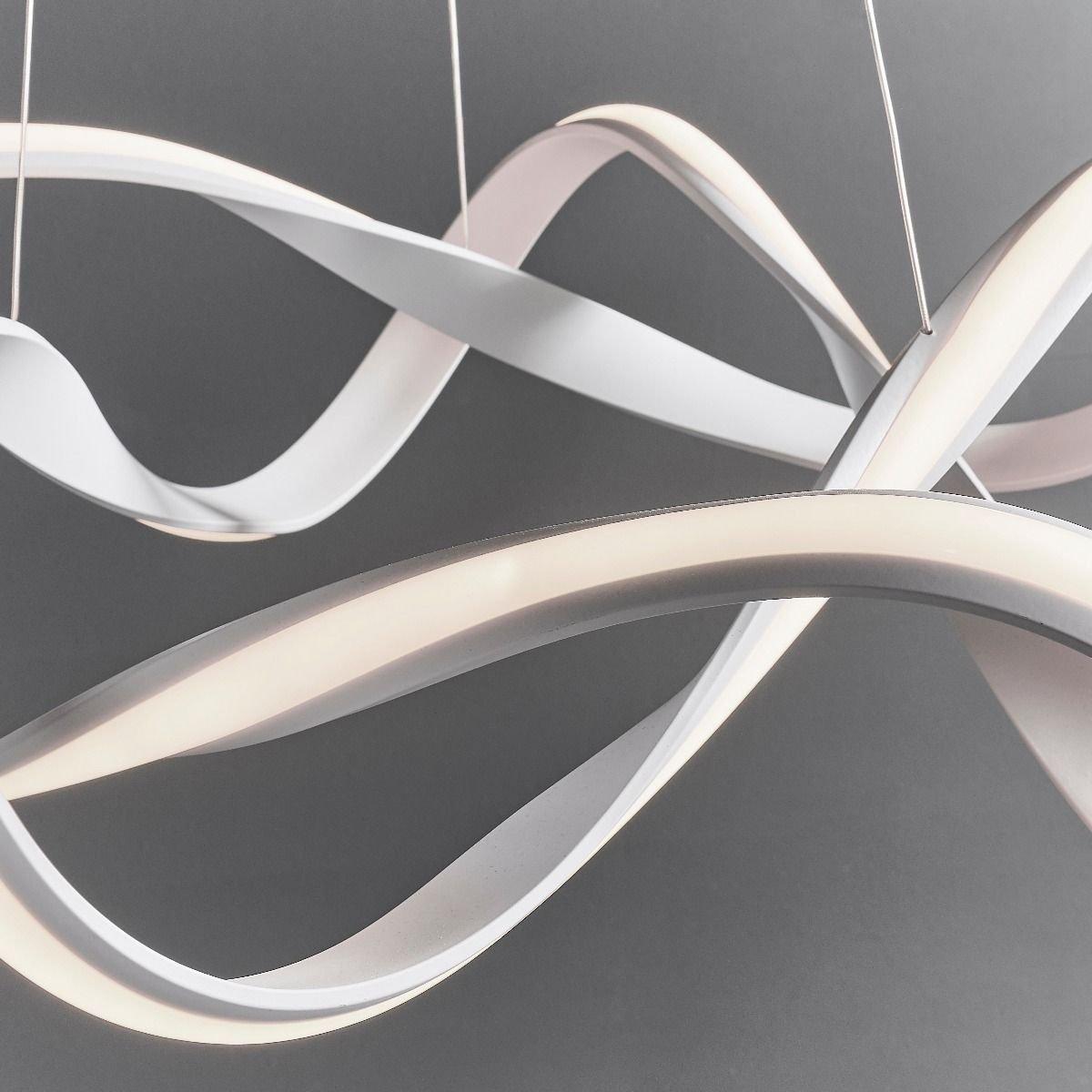 Synergy Large Warm White LED White Ceiling Pendant – image 3