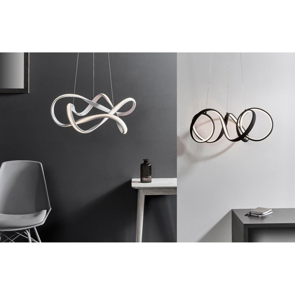 Synergy Large Warm White LED White Ceiling Pendant – image 5