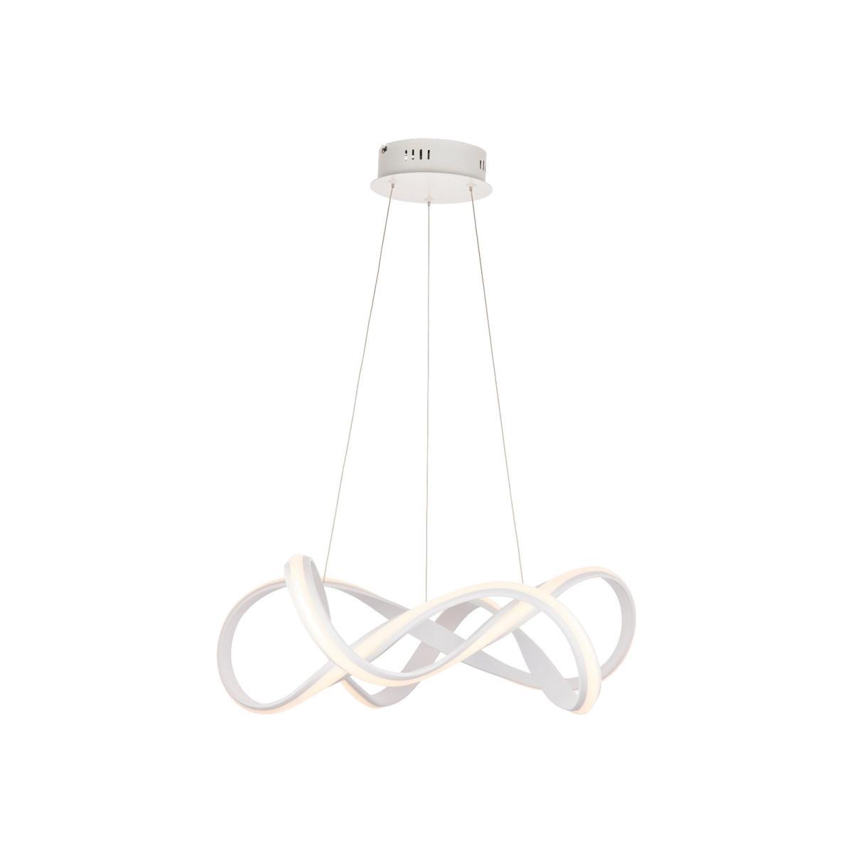 Synergy Large Warm White LED White Ceiling Pendant – image 1