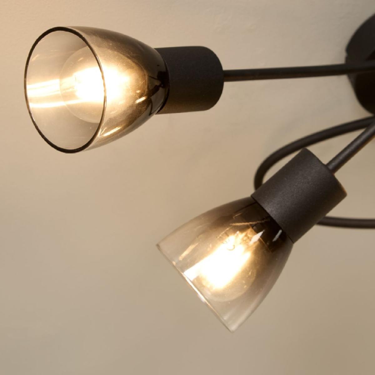 Glenview 5 Light Black Flush Ceiling Light – image 3