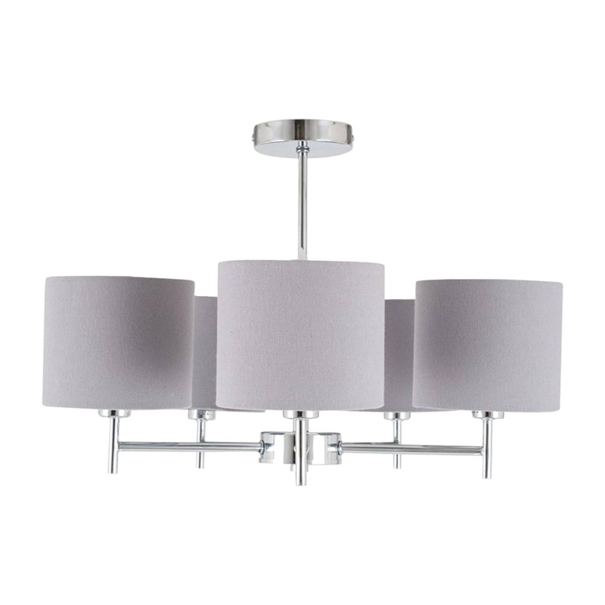 Plaza 5 Light Semi Flush Ceiling Light – image 1