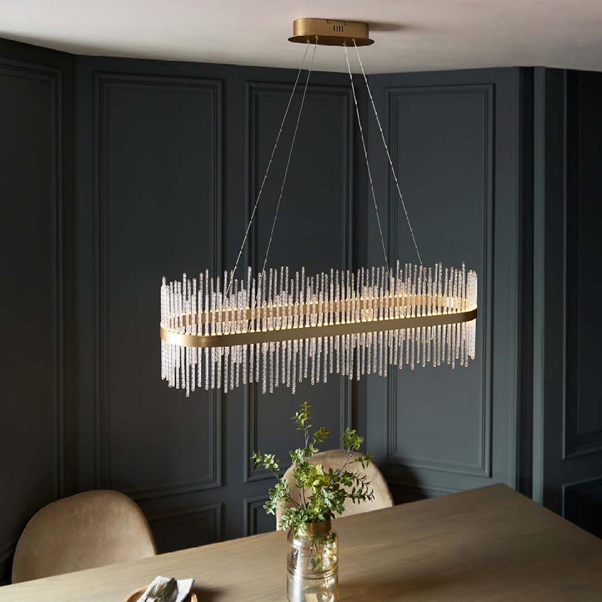 Virbrook Gold Linear LED Pendant Ceiling Light – image 3