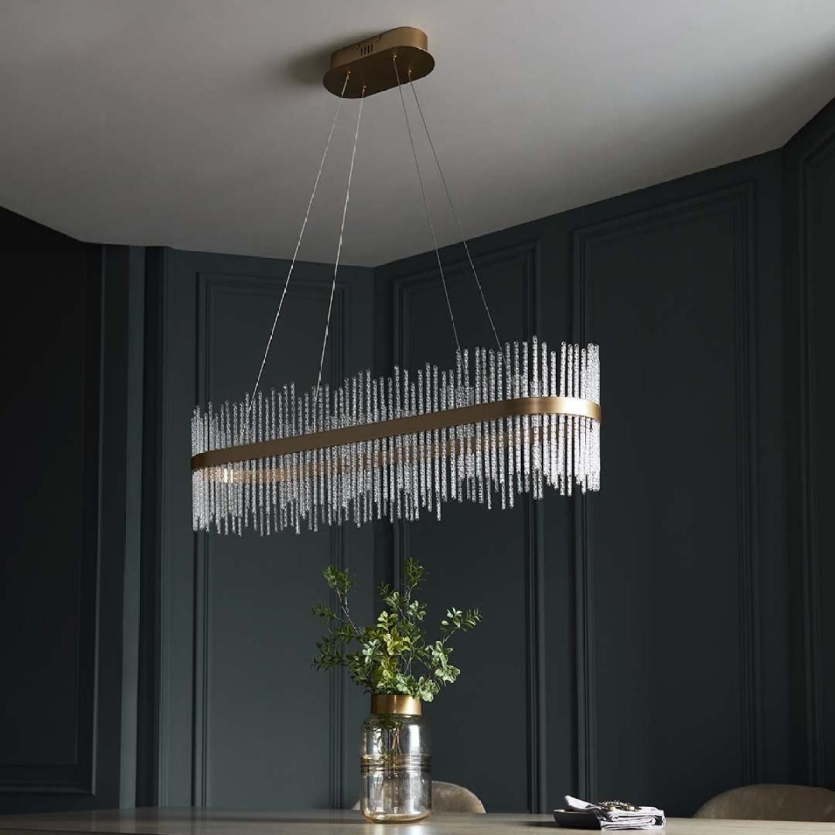 Virbrook Gold Linear LED Pendant Ceiling Light – image 6