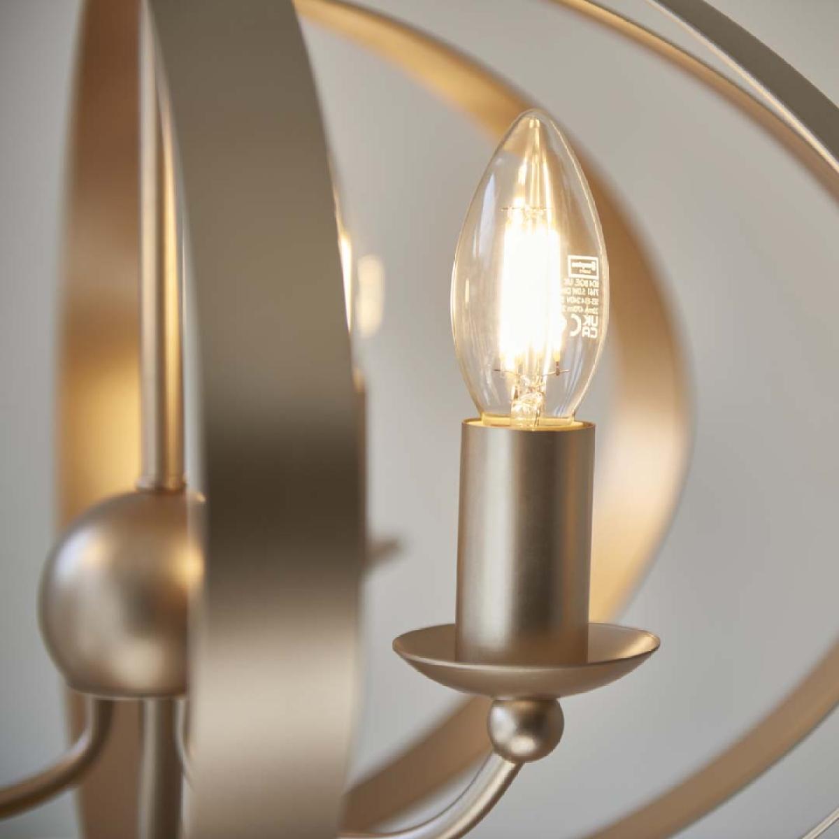 Midnight 3 Light Satin Gold Pendant Ceiling Light – image 6