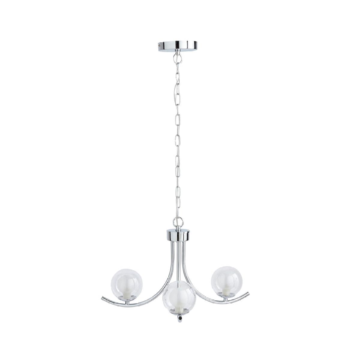 Jimena 3-Light Polished Chrome Pendant Ceiling Light – image 2