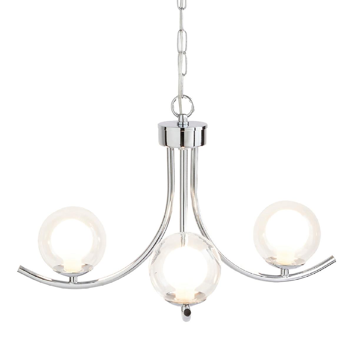 Jimena 3-Light Polished Chrome Pendant Ceiling Light – image 3