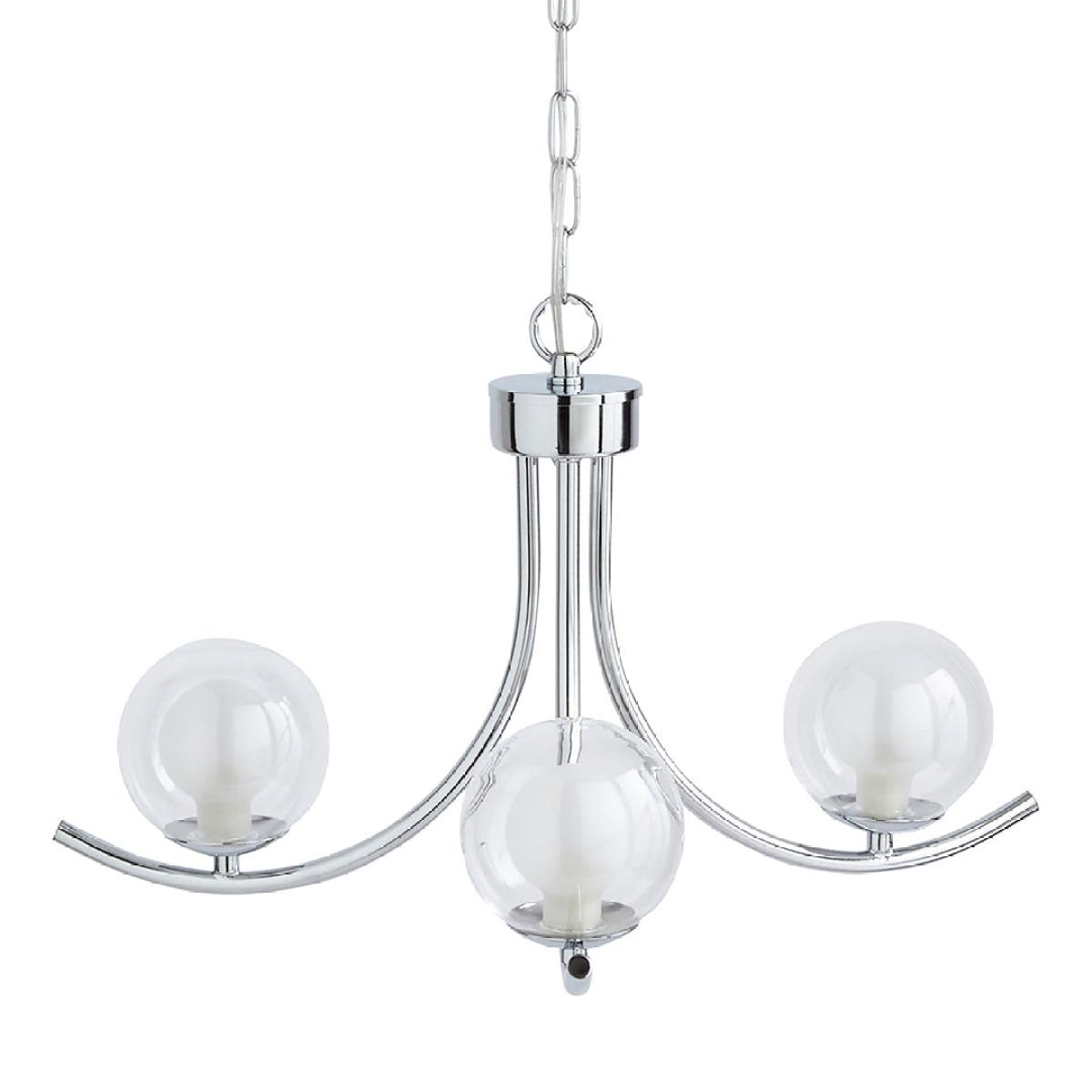 Jimena 3-Light Polished Chrome Pendant Ceiling Light – image 4